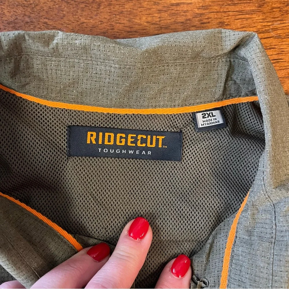 Ridgecut Toughwear men’s button down shirt short sleeveve light mesh size 2XL - Picture 4 of 11